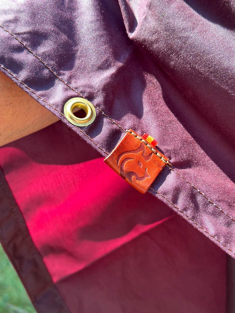 Oilskin Poncho Shelter - Perfect Poncho for Bushcraft and Outdoor Activities. A handy companion for rainy weather, hunting, hiking and LARP image 7