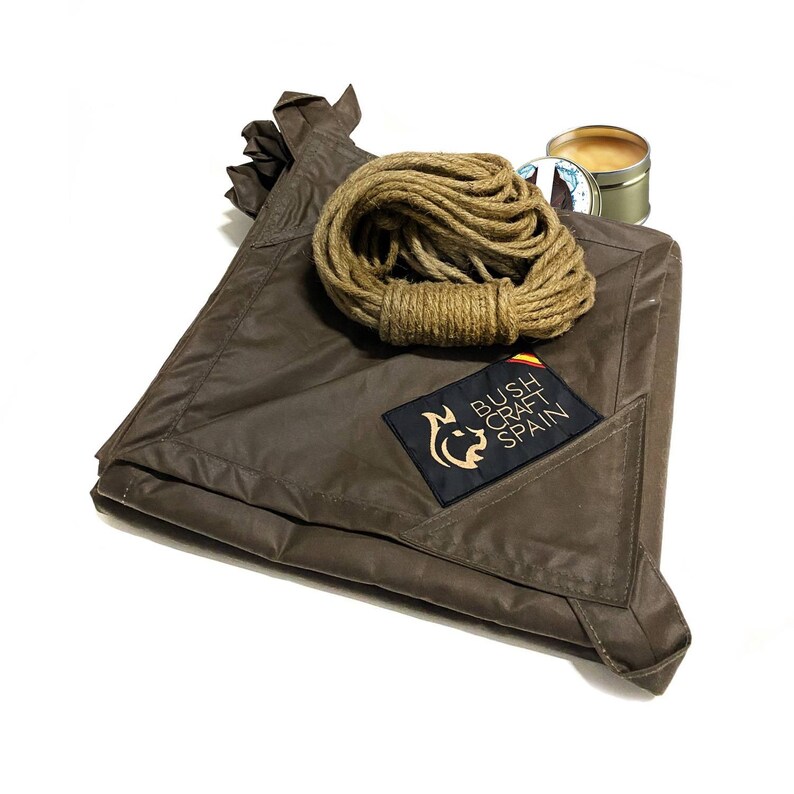 Artisanal Bushcraft Oilskin Tarp Handmade Waxed Cotton Canvas Etsy