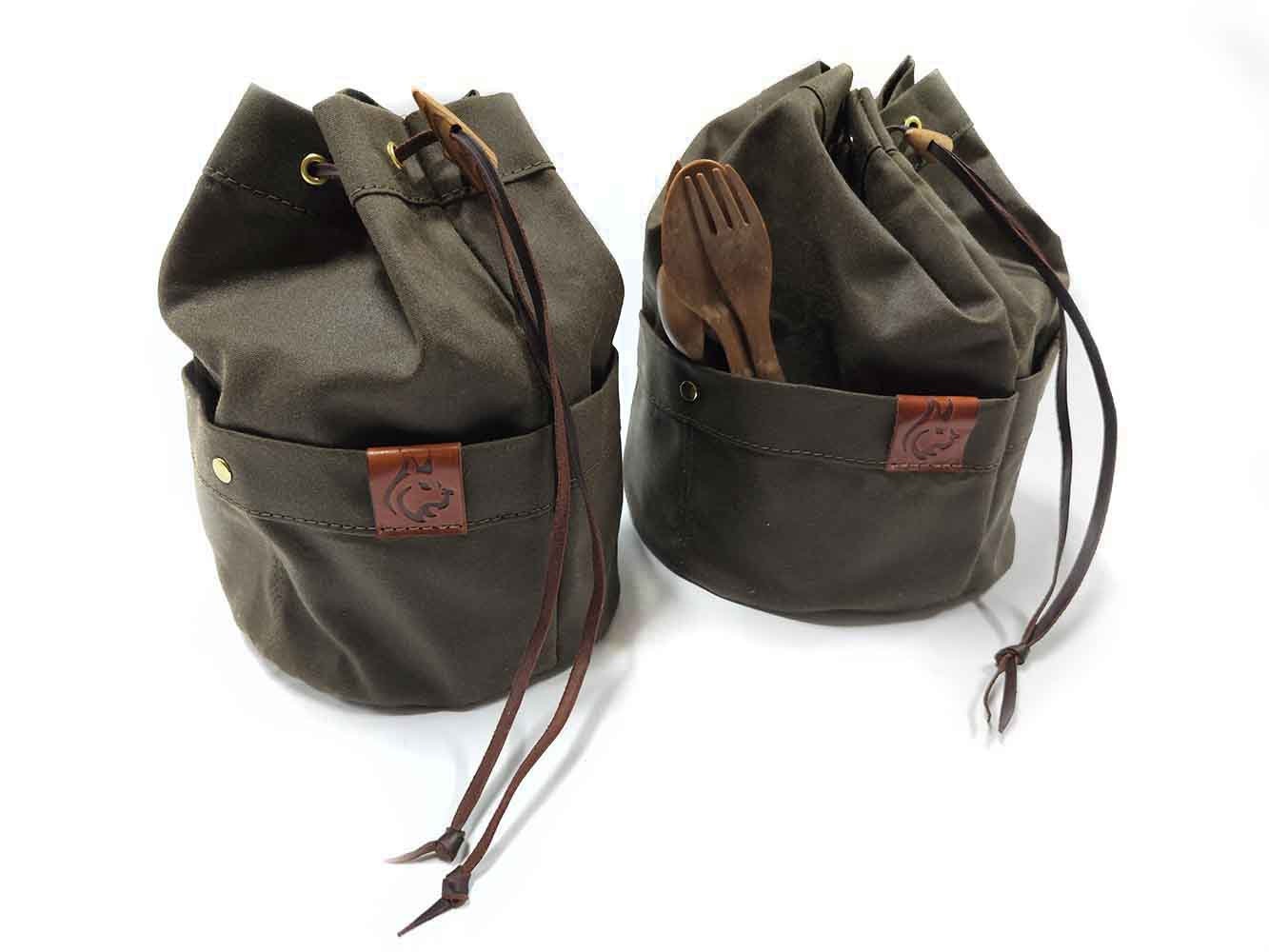 Cook Set Bag, Stanley Cook Set Pouch, Camp Utensil Bag, Camp Cooking Bag,  Waxed Canvas Gear, Bushcraft Gear, Survival Gear, Hiking Cook Set 