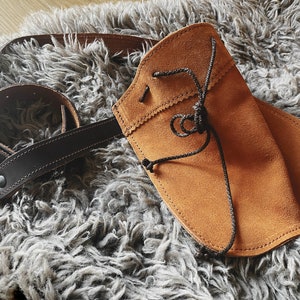 Artisan Native Spanish American Style Foraging Pouch - Bushcraft Scavenge Pocket For Wild Edibles | Camping and LARP | Bushcraft Spain