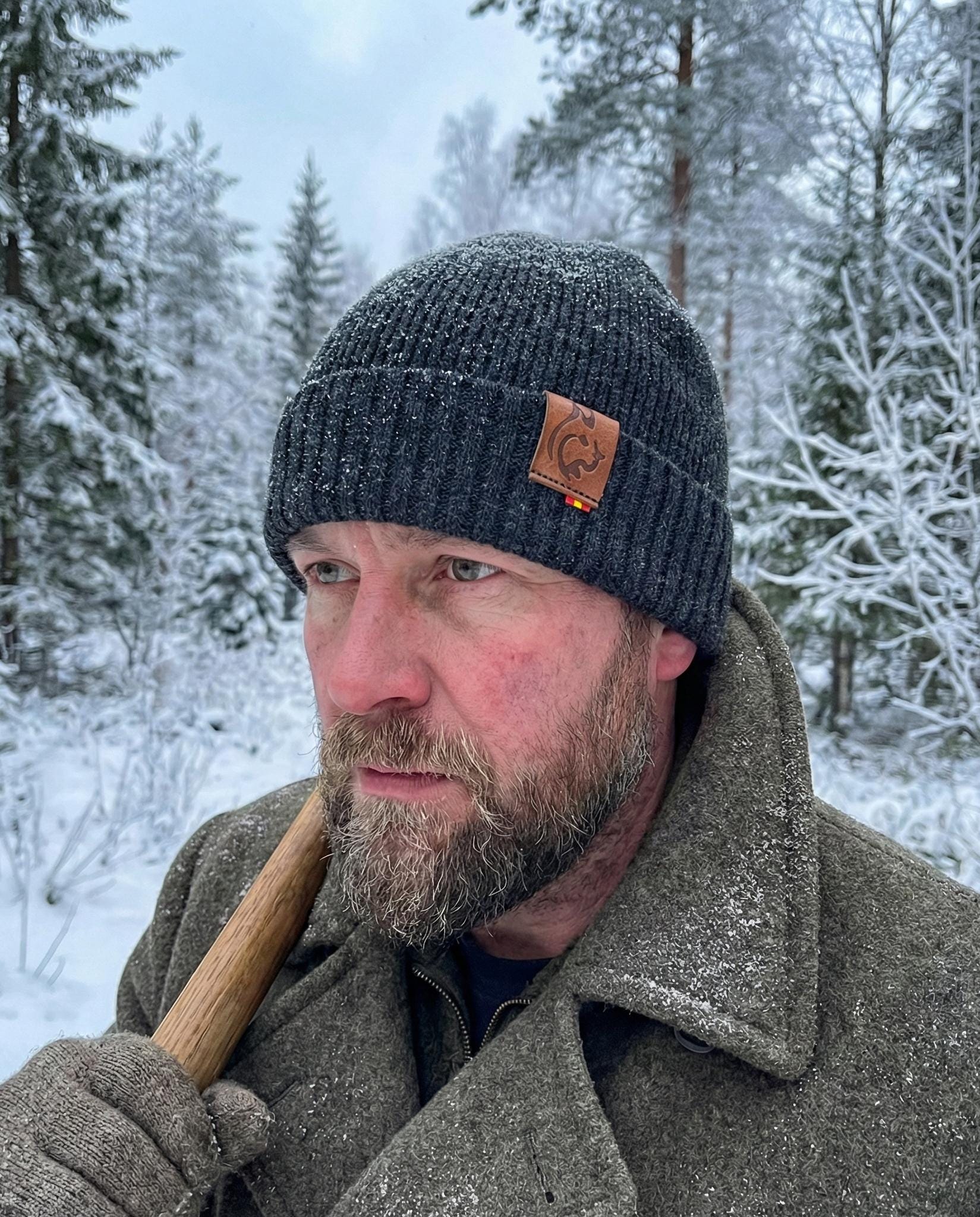 Ann Mashburn 100% Extra Fine Merino Wool Winter Hat Three Pines® Merino Wool Knit Hat (2 Colors Available) – The  main image 3
