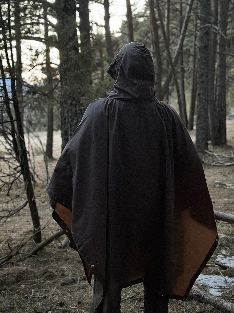 Oilskin Poncho Shelter Perfect Poncho for Bushcraft and Etsy