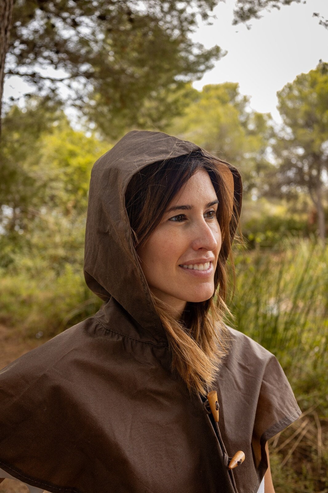 Oilcloth raincoat deals