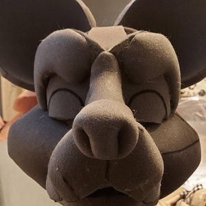 Schuimrubber hoofdbasis van fursuit