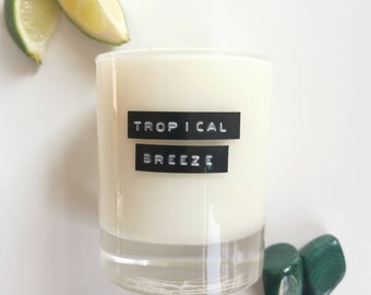 SALE | Tropical Breeze | Soy Candle | Highly Scented | Summer | Holiday Vibes | Vegan | Beachy | Gift | 200ml