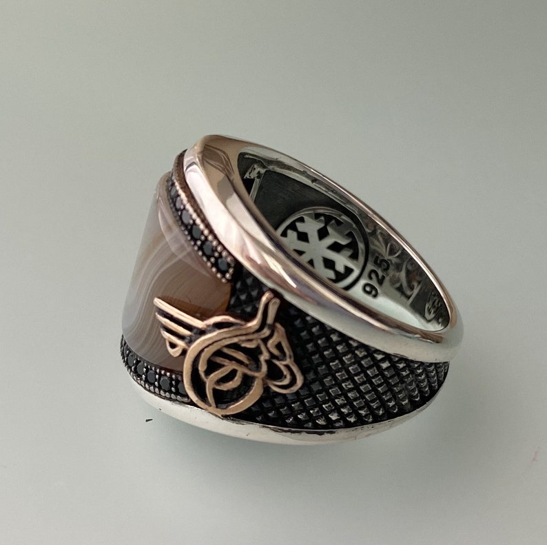 mens ring,silver mens ring,father/'s day gift for him,Silver agate Stone Men/'s Ring,gifts for her