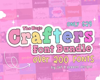 Fonts, Font Bundles, Cricut Fonts, Craft Fonts, Procreate Fonts, Canva Fonts, Handwritten Fonts, Handwriting Fonts, Commercial Use Fonts