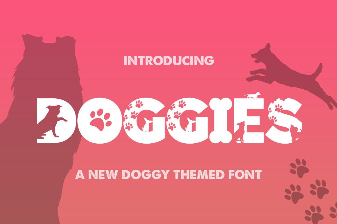 Fonts Dog Fonts Animal Fonts Pet Fonts Craft Fonts Etsy