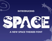 Fonts, Kids Fonts, Childrens Font, Boys Fonts, Craft Fonts, Cricut Fonts, Silhouette Fonts, Fonts for SVGs, Crafters Fonts, Space Fonts