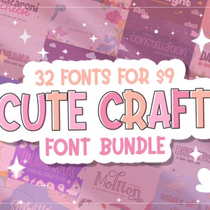 Fonts, Craft Fonts, Cute Fonts, Cricut Fonts, Crafter Fonts, Font Bundles, Girly Fonts, Cheap Fonts, Procreate Fonts, Canva Fonts, Fun Font