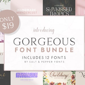 Polices, ensembles de polices, polices Cricut, polices artisanales, polices Procreate, polices pour artisans, polices Canva, polices de mariage, polices Serif, polices Sans