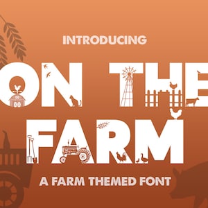 Fonts, Farmhouse Fonts, Country Fonts, Craft Fonts, Fonts for Crafters, Fonts for SVGs, Silhouette Fonts, Cricut Fonts, Procreate Fonts