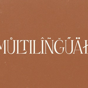 May include: White text on a brown background reads "M&Uuml;TILINGU&Auml;L"
