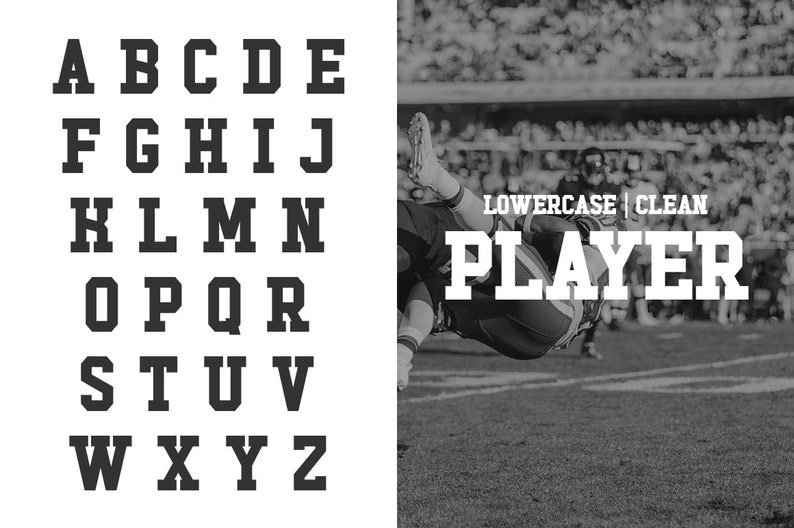 Fonts College Fonts Slab Fonts Sports Fonts Football Etsy