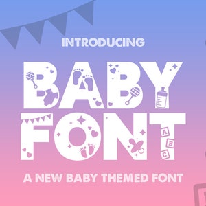 Fonts, Cricut Fonts, Craft Fonts, Silhouette Fonts, Crafter Fonts, Baby Shower Fonts, Children Fonts, Kids, Nursery Fonts, Playroom Fonts