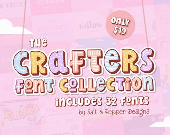 Fonts, Craft Fonts, Font Bundles, Procreate Fonts, Girly Fonts, Pretty Fonts, Cricut Fonts, Fonts for Crafters, Canva Fonts, Fun Fonts, Font