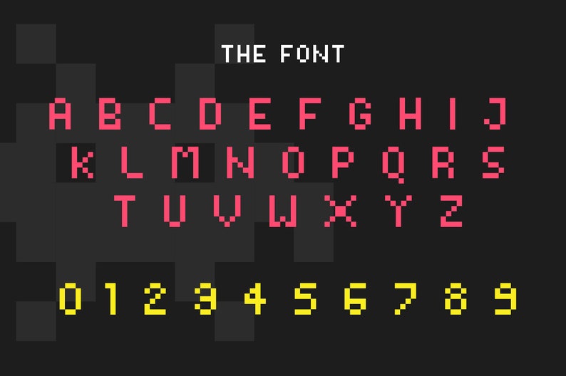 Fonts Retro Fonts Pixel Fonts Cute Fonts Kids Fonts Etsy