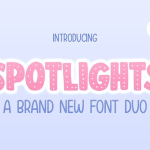 Fonts, Spotty Fonts, Dotty Fonts, Thick Fonts, Chunky Fonts, Kids Fonts, Fun Fonts, Quirky Fonts, Unique Fonts, Kooky Fonts, Font Duos, Font