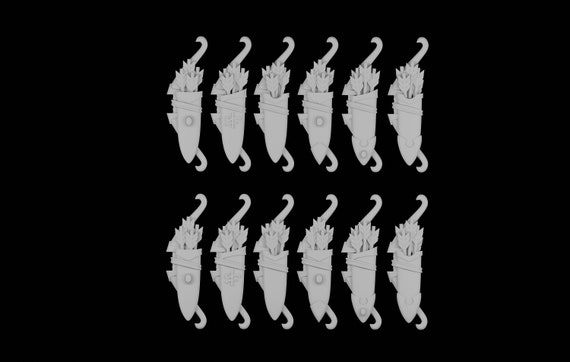 Elven Bows & Quivers for Conversions Wargaming Model