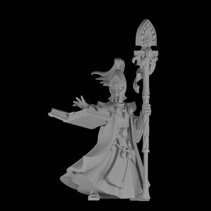High Elf Mage multipart  wargaming model / Fantasy tabletop gaming  STL-files