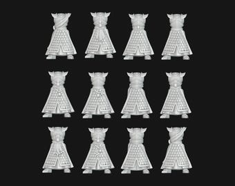noble elf infantry bodies resin 3d print 28mm miniatures / Fantasy tabletop gaming
