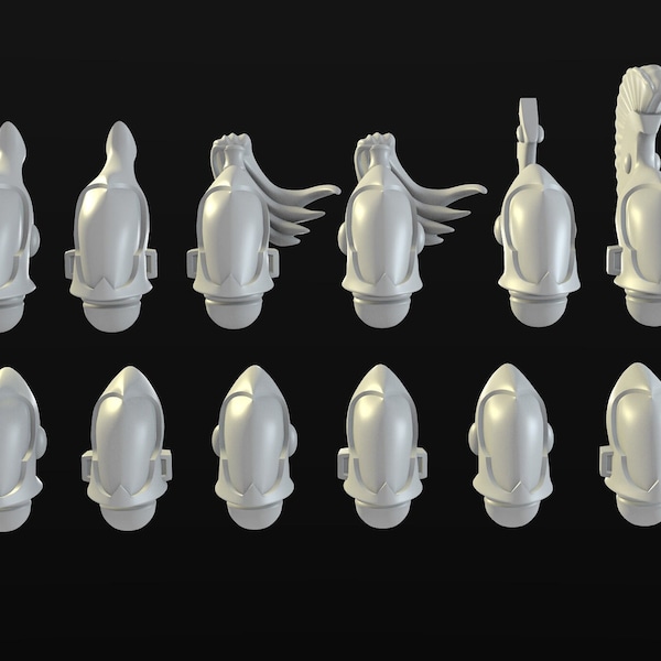 12 Geister Elfen 3D Print für 28mm Miniaturen / Fantasy Tabletop Gaming
