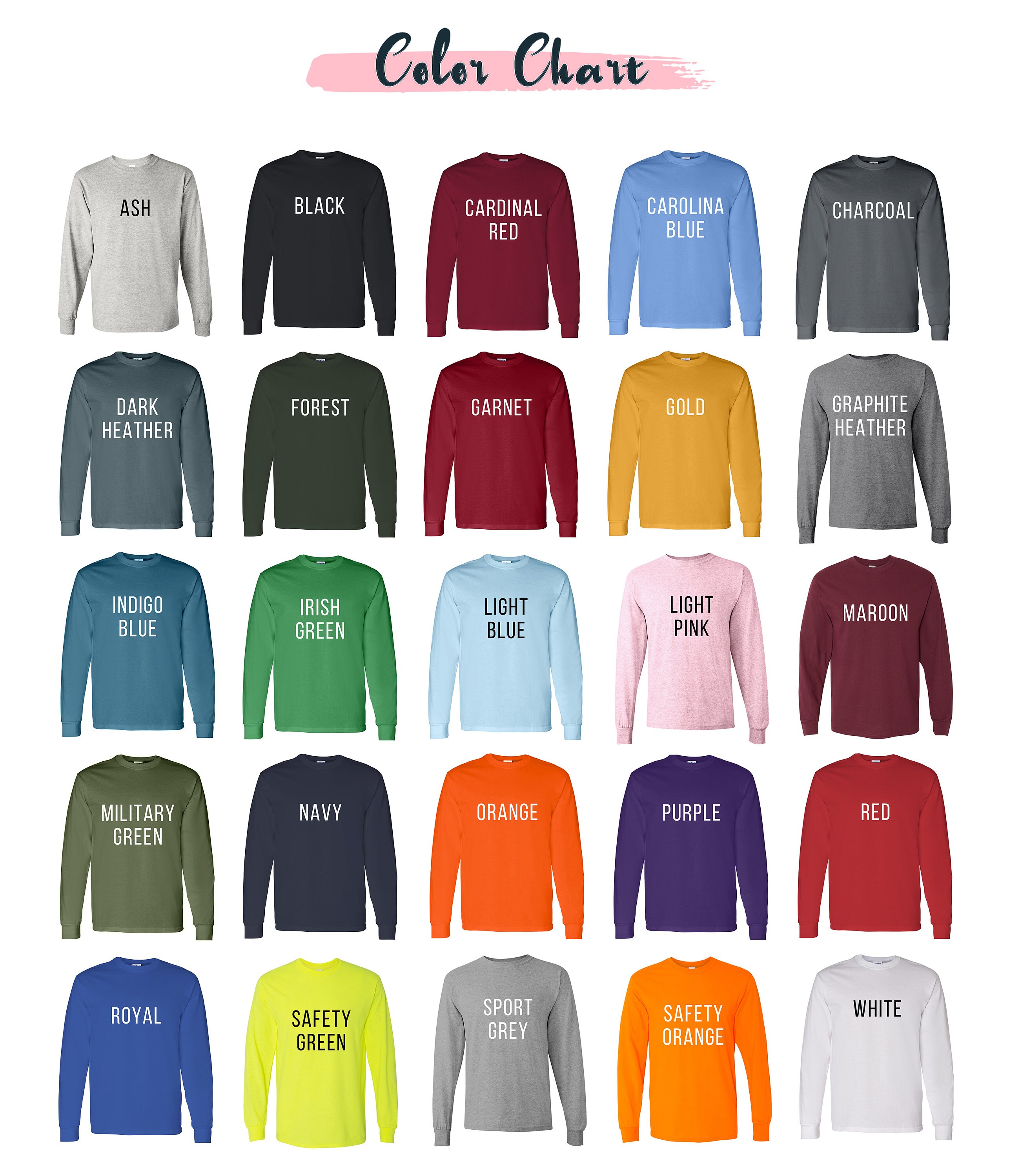 Gildan Maglietta a maniche lunghe in cotone pesante, Maglia