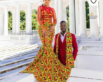 engagement kente dresses