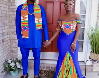 african kente wear for engagement