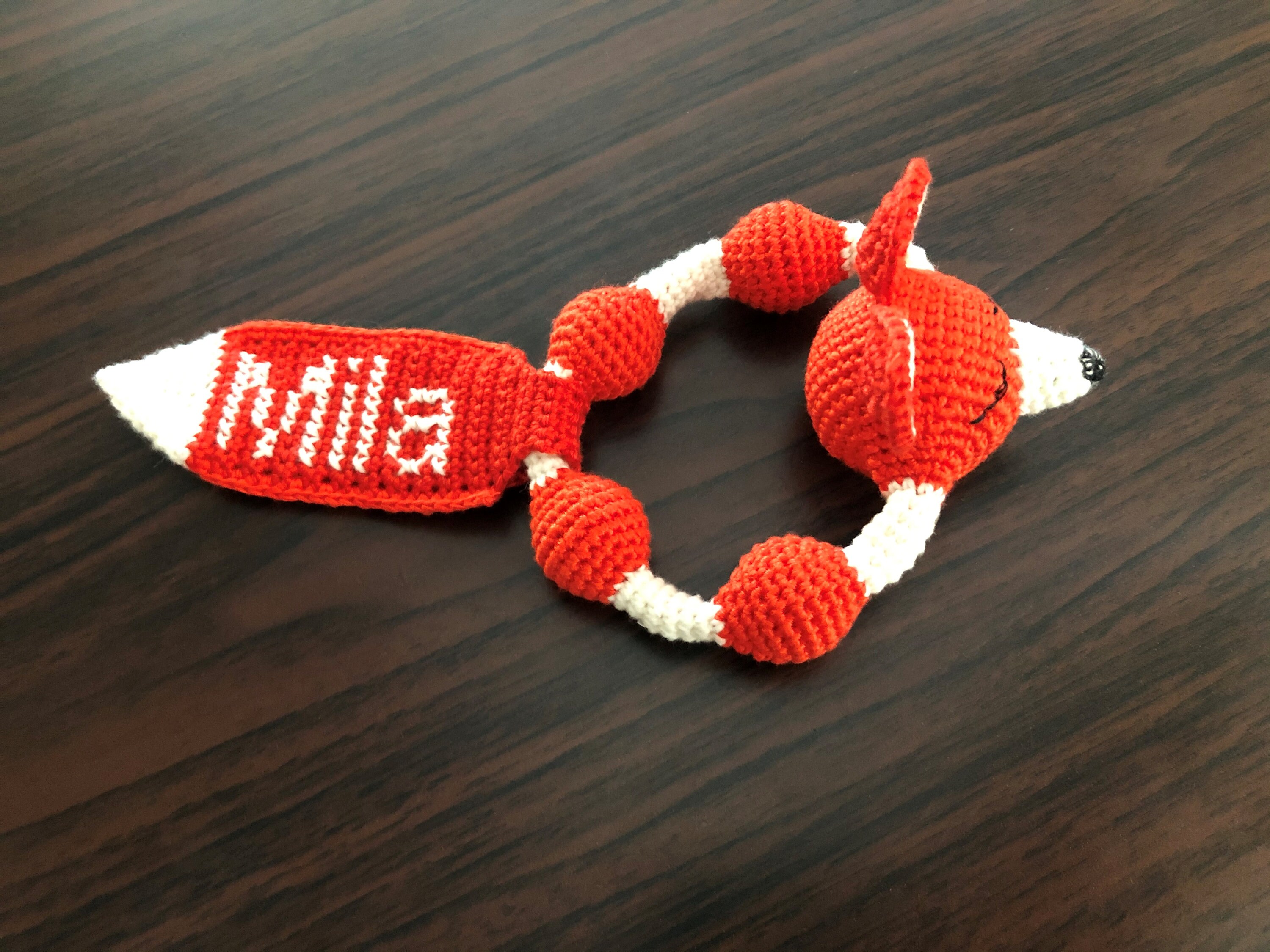 Fox Baby Rattle Crochet pattern tutorial PDF Etsy