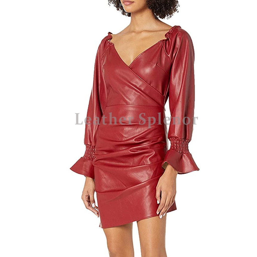 Leather Dress Handmade 