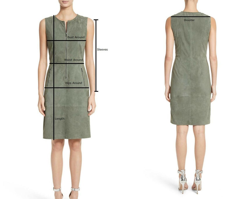 Heartneck Leather Dress Sleeveless Skater Leather Dress Women image 3