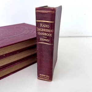 Vintage 1933 RADIO ENGINEERING HANDBOOK, First‑Edition, Henney‑Edited Classic, Early Radio Reference Book, Radio Tech Book, Radio Lover Gift