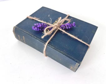 Antique Tennyson Poetry Book, 1912 Oxford Press, Navy Hardcover