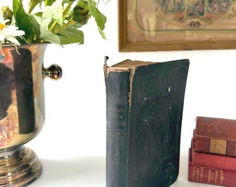 Antique Methodist Hymn Book 1857 | Embossed Gothic Cover | Church Music Book