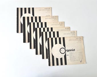 Vintage The Organist Magazines 1965 1966 | Six Church Music Issues
