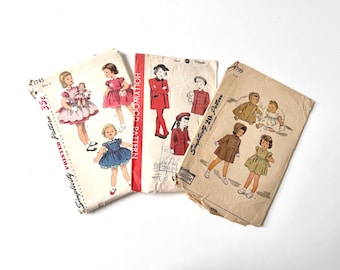 Vintage Children’s Sewing Patterns – Your Choice – 1940s & 1950s