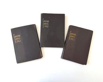 1939 Christian Service Songs | Vintage Hymnal | Hardcover Gospel Song Book