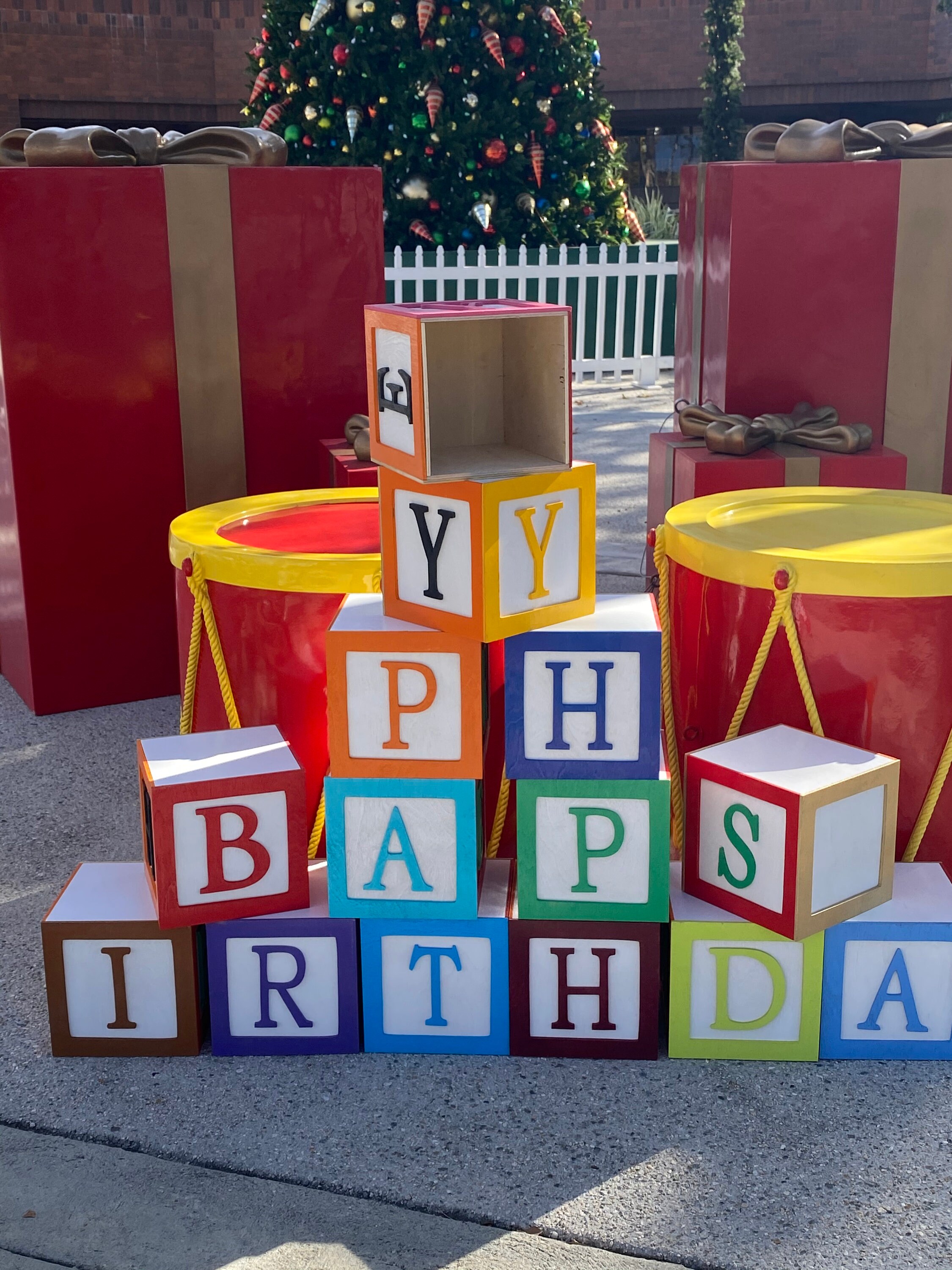 Large ABCD blocks baby shower blocks Merry Christmas Etsy