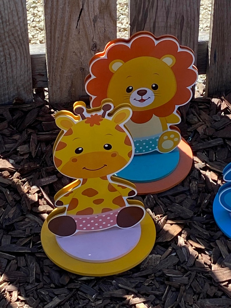 Safari animals theme centerpieces safari birthday decorations safari birthday gets table jungle animals PRICE PER 1