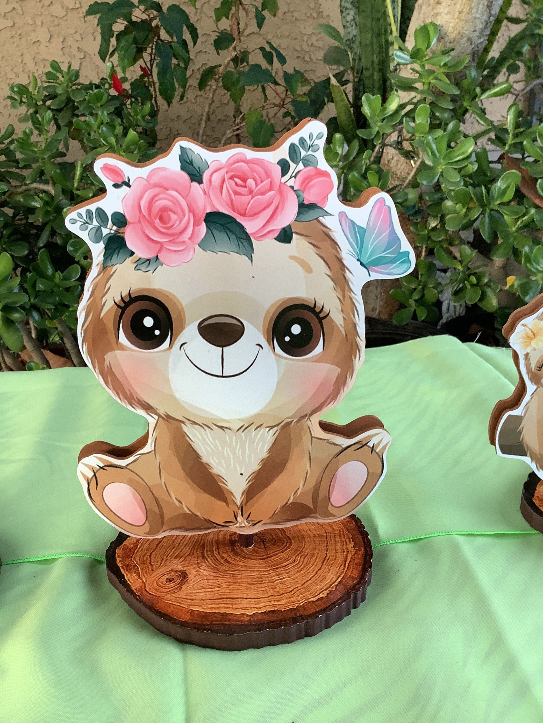 Sloth sleeping party favor decor sloth party centerpiece Etsy