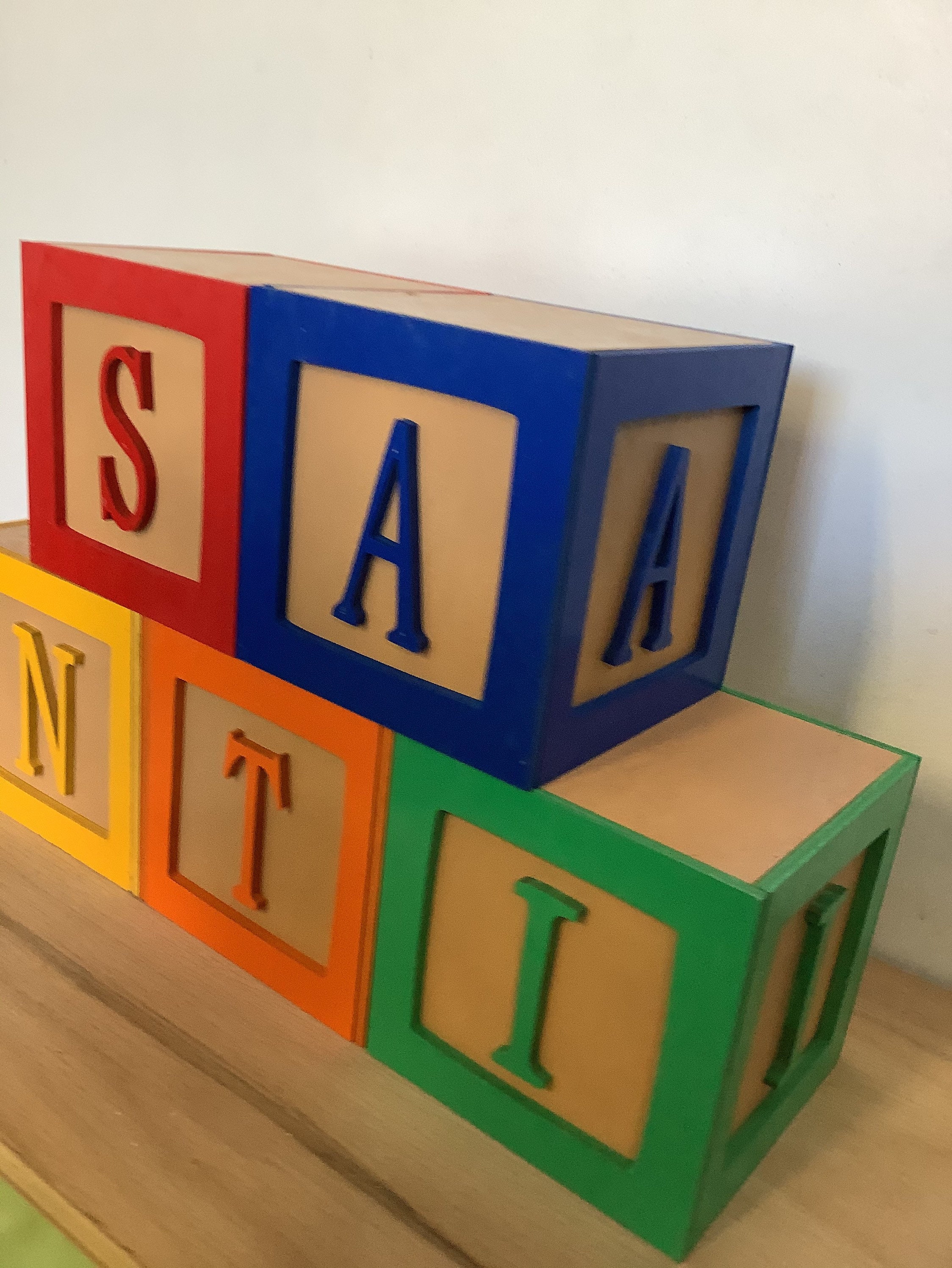 Costume blocks name blocks baby shower blocks ABCD Etsy