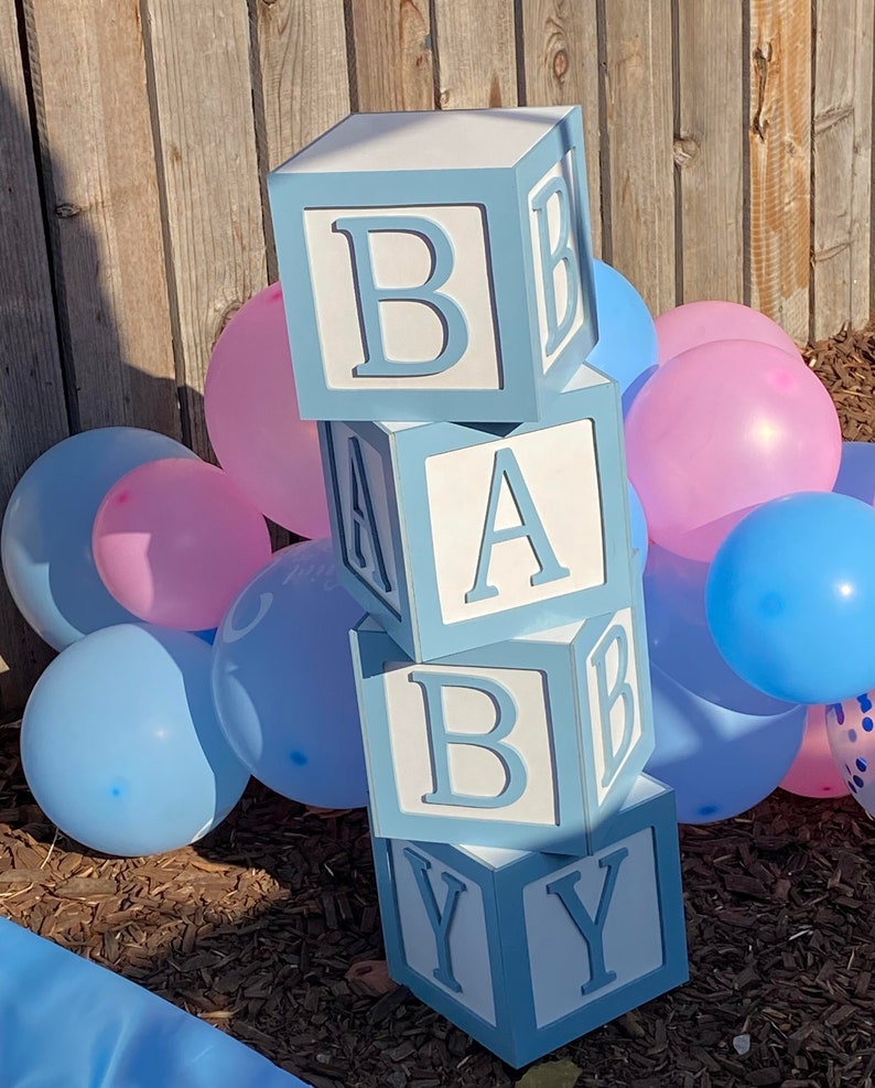 Baby shower block ABC Blocks Letter Blocks Alphabet Blocks Etsy