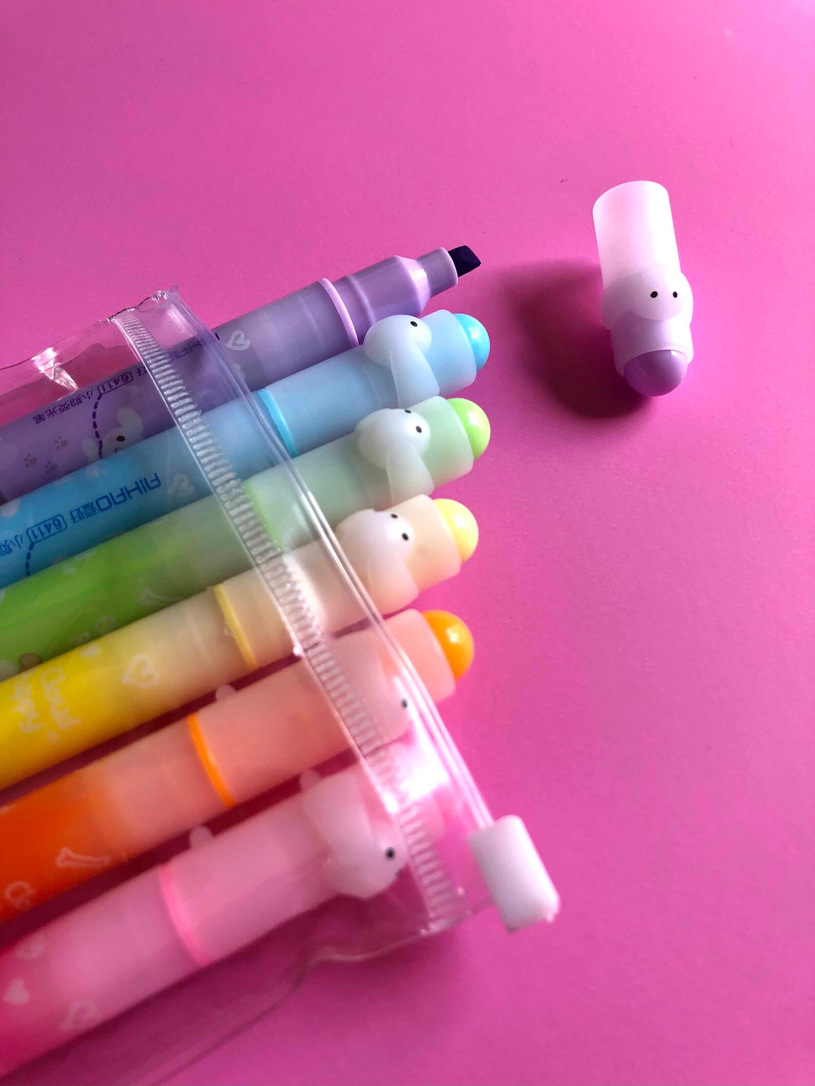 Mini highlighter set set of 6 cute highlighters tiny cute Etsy