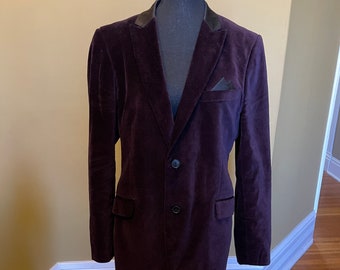 Mens velvet suit jacket blazer