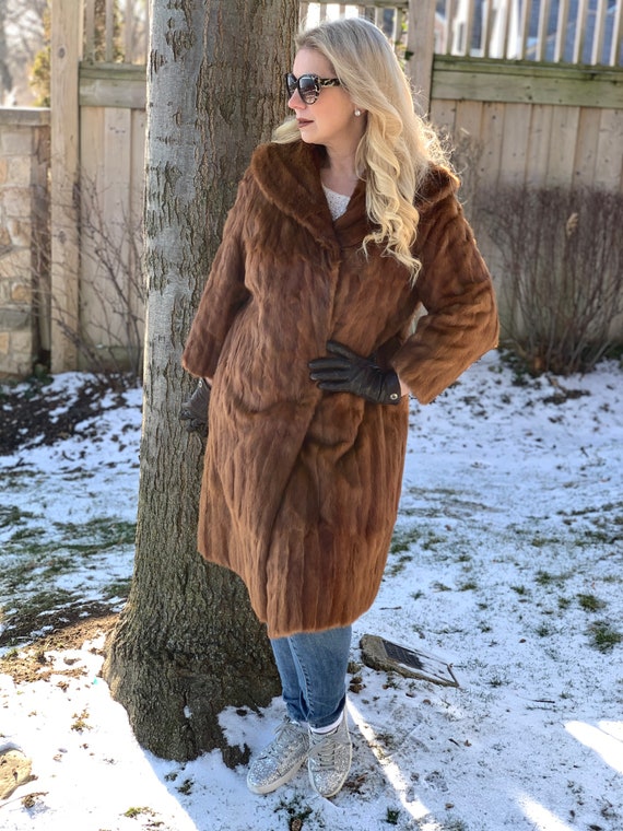 Mink fur coat