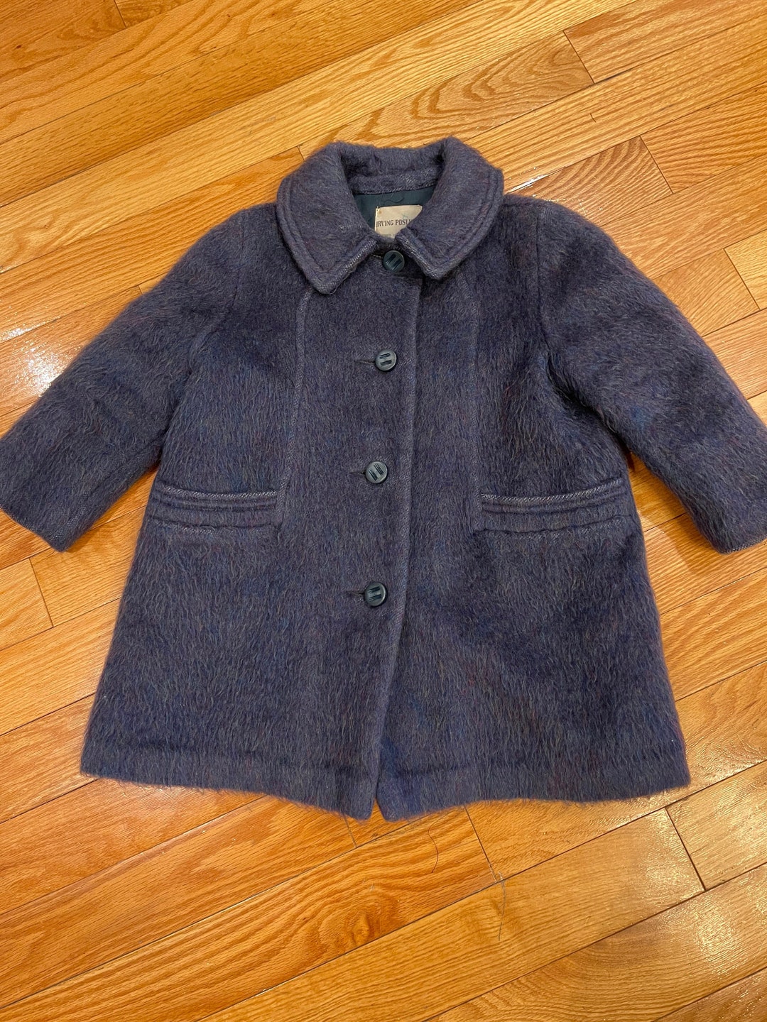 1960s Vintage Mohair Winter Coat Girls Children Etsy