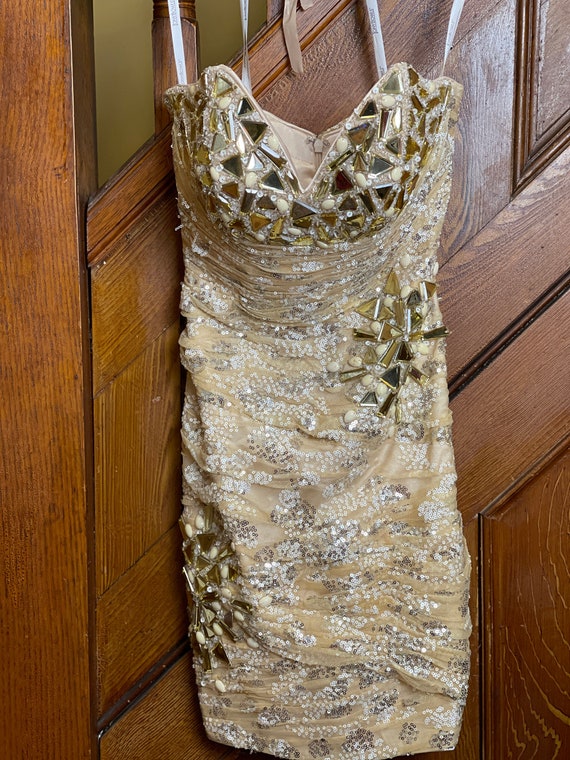 Tony Bowls Le Gala Prom Dress 116531 White/Pink Size 10 NWT | eBay