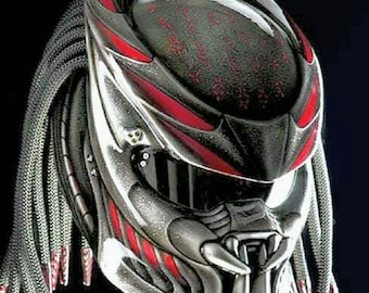 バーサーカー プレデター バイクヘルメット カスタム DOT および ECE