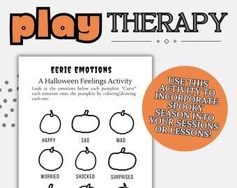 Play Therapy Activity Printable | Child Therapy Worksheet Download | Emotions, CBT, Coping Skills | Mental Health Counseling and Social Work
